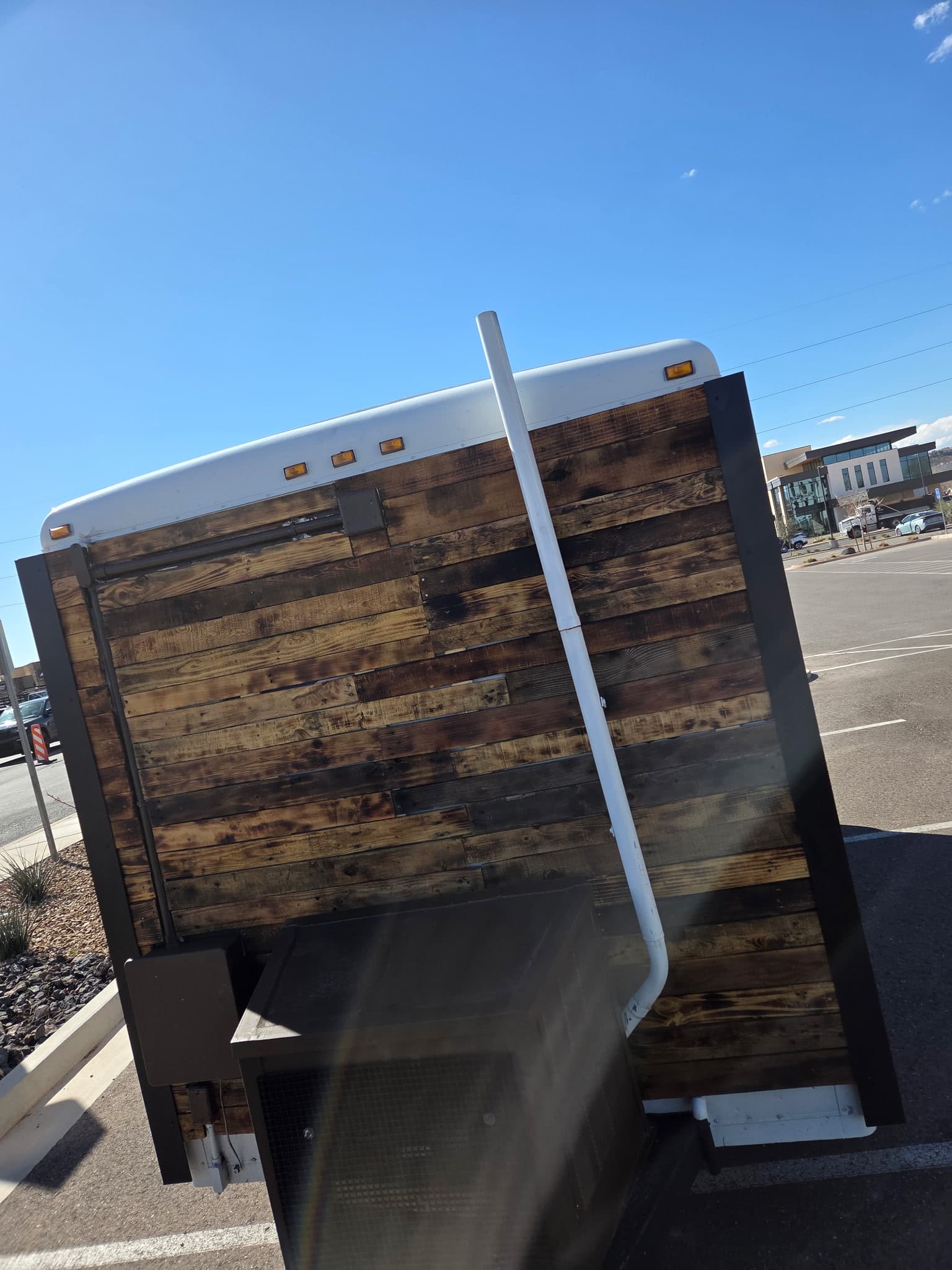 No BS Foods truck, rear corner angle