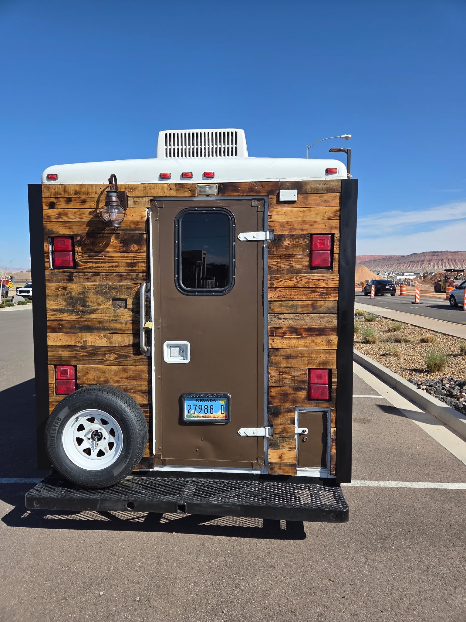 No BS Foods truck, rear door